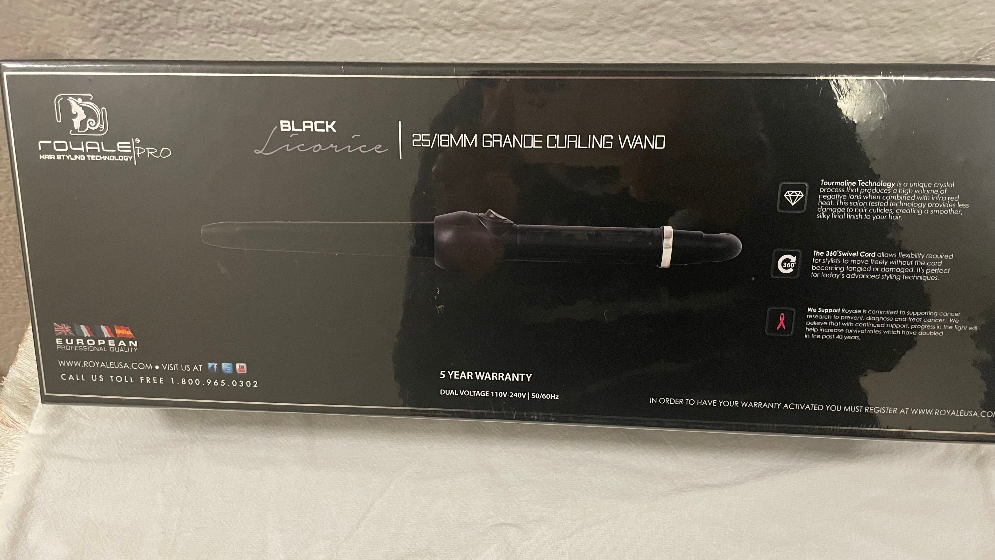Royale Black Curling Wand