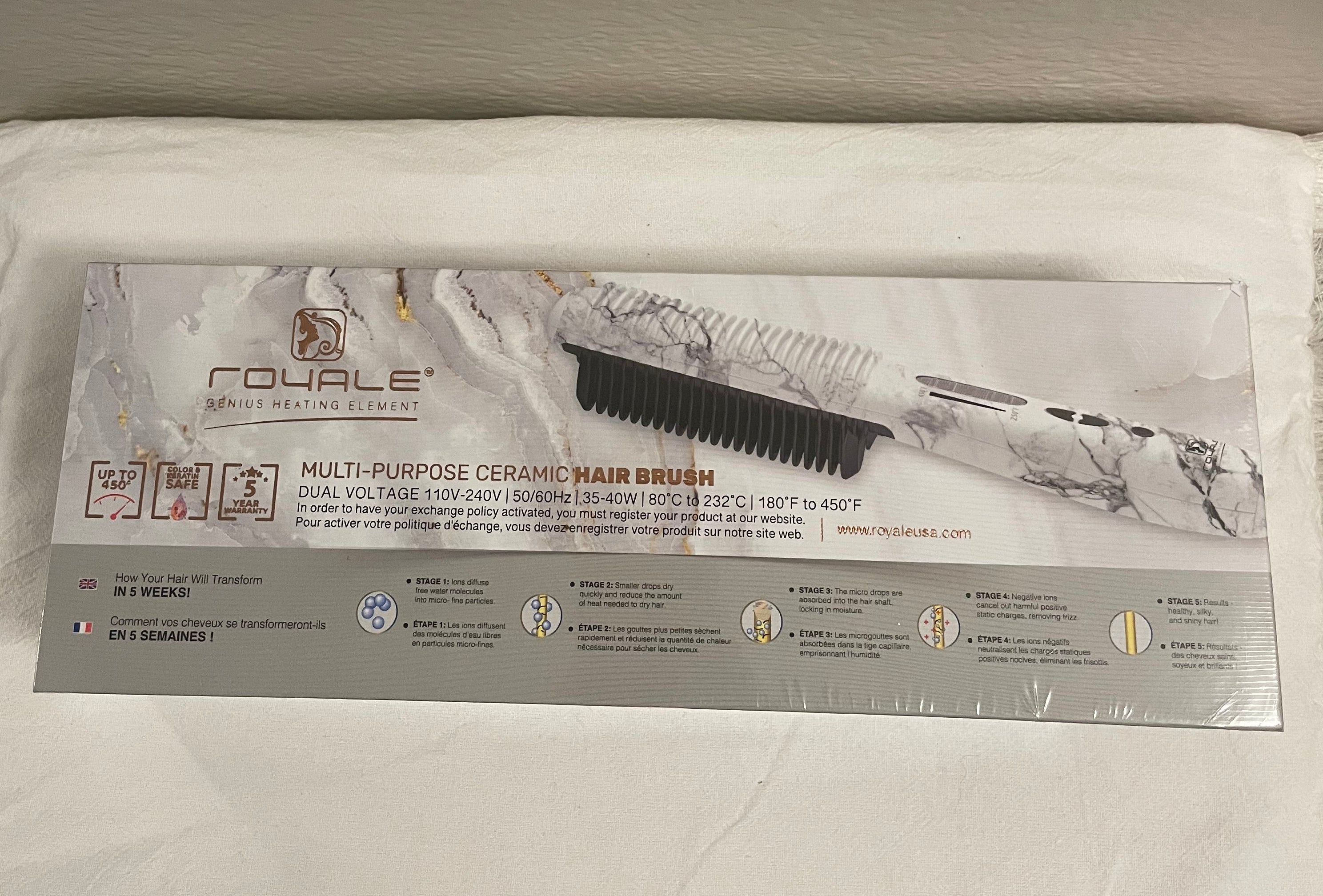 Royale Heated Brush(Marble)