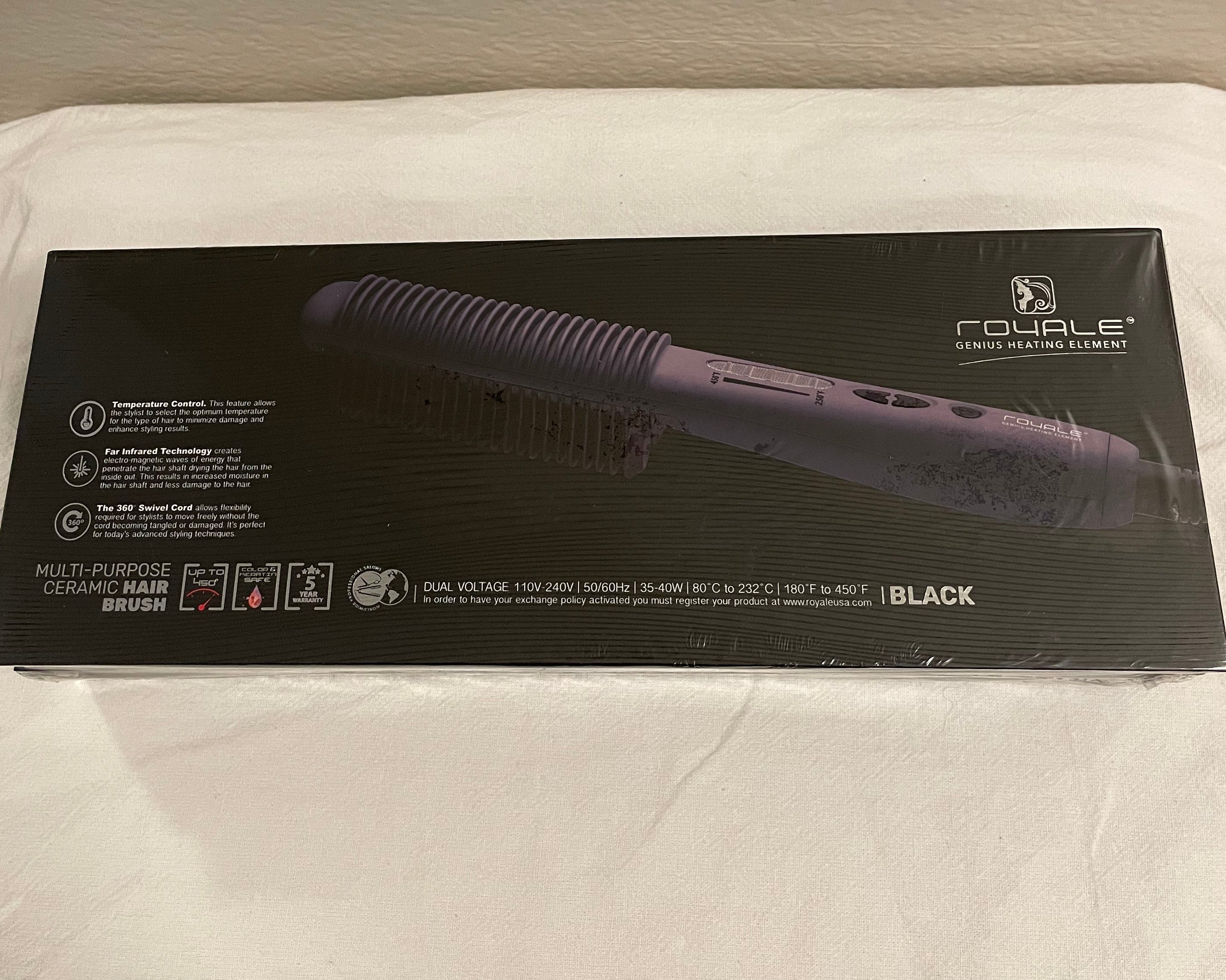Royale Heated Brush (Black)