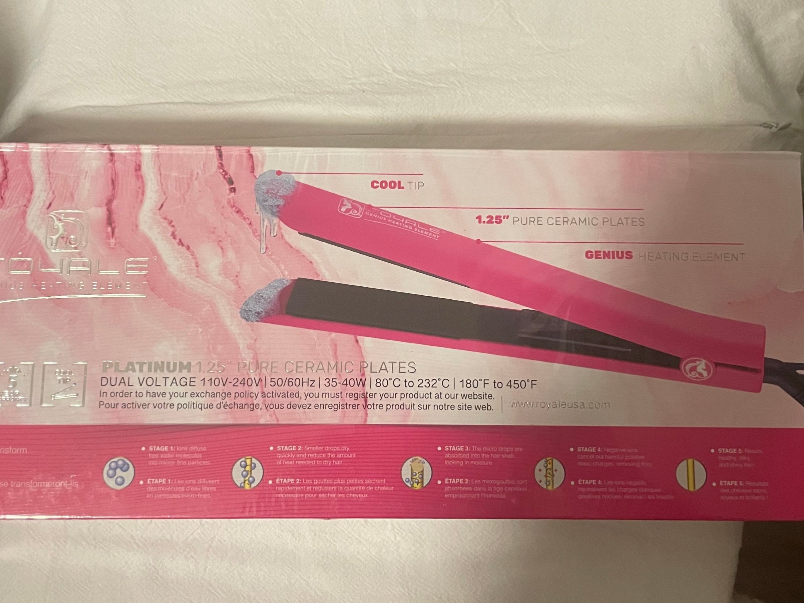 Royale Hot Pink Flat Iron