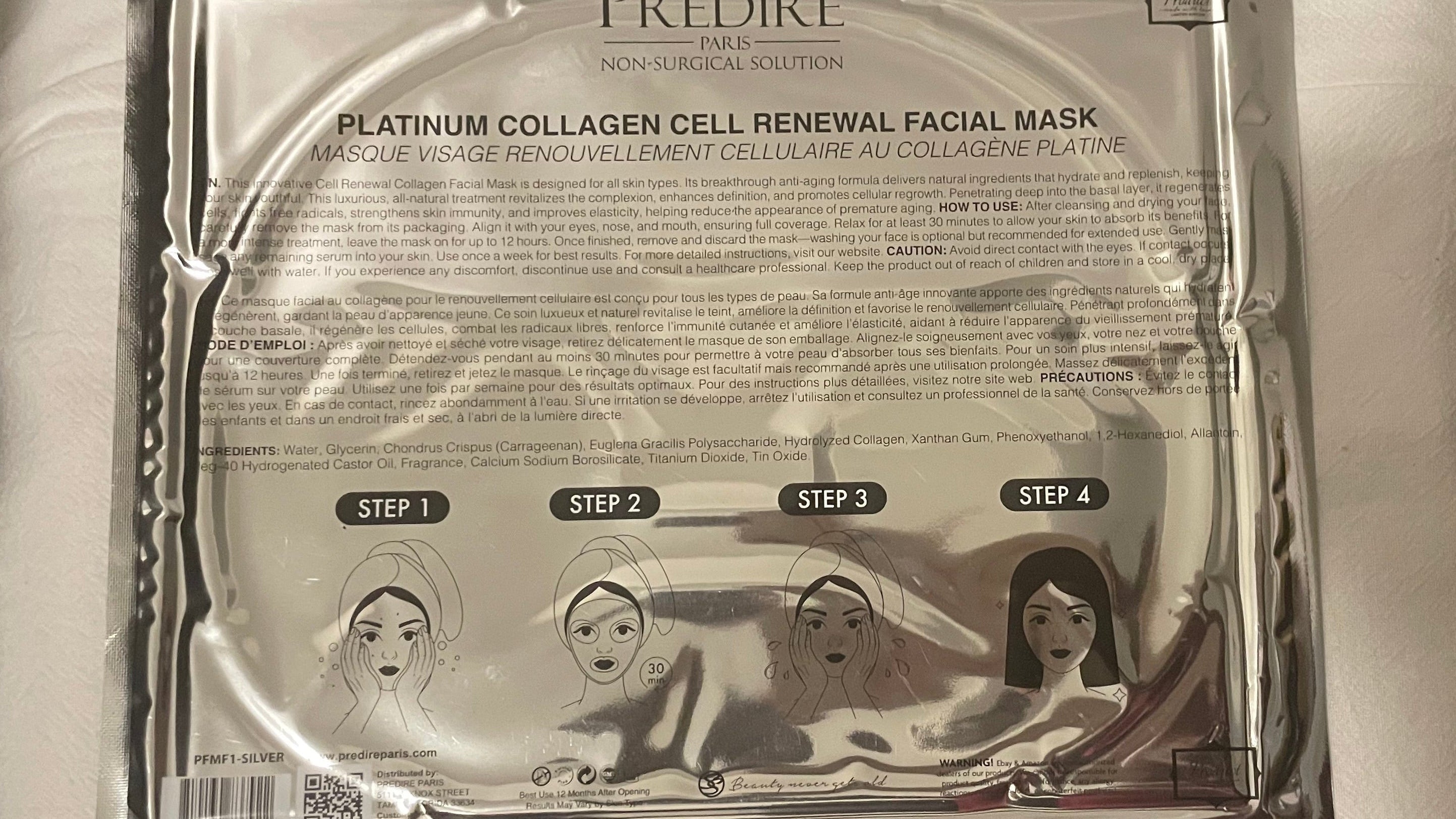 Predire Platinum Collagen Cell Renewal Facial Mask