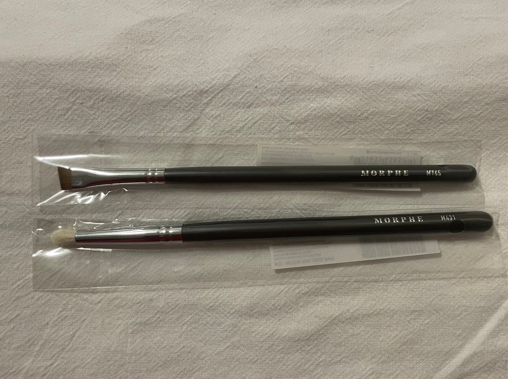 Morphe Precision Pencil Crease Brush and Angle Liner/Brown Brush