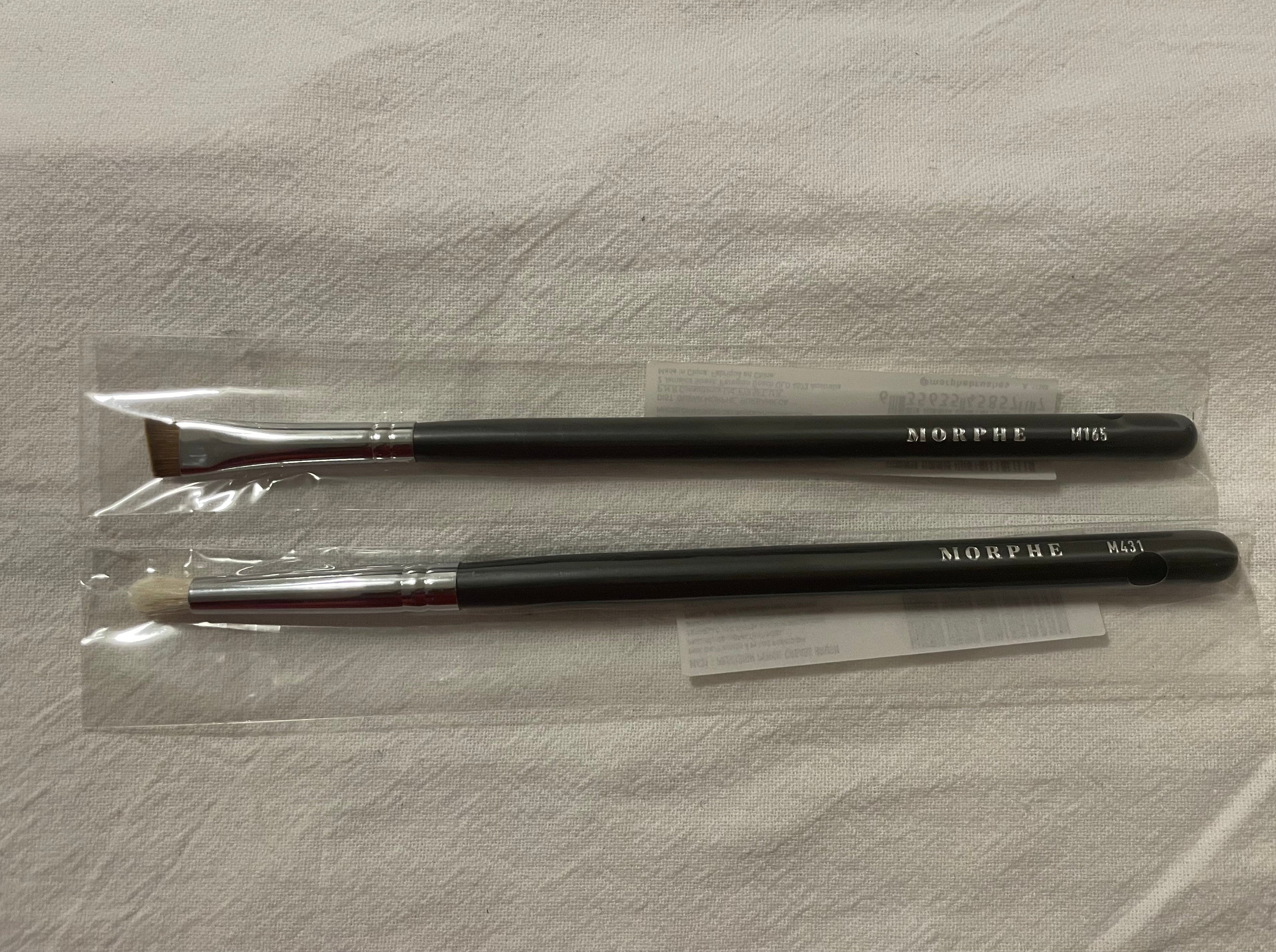Morphe Precision Pencil Crease Brush and Angle Liner/Brown Brush