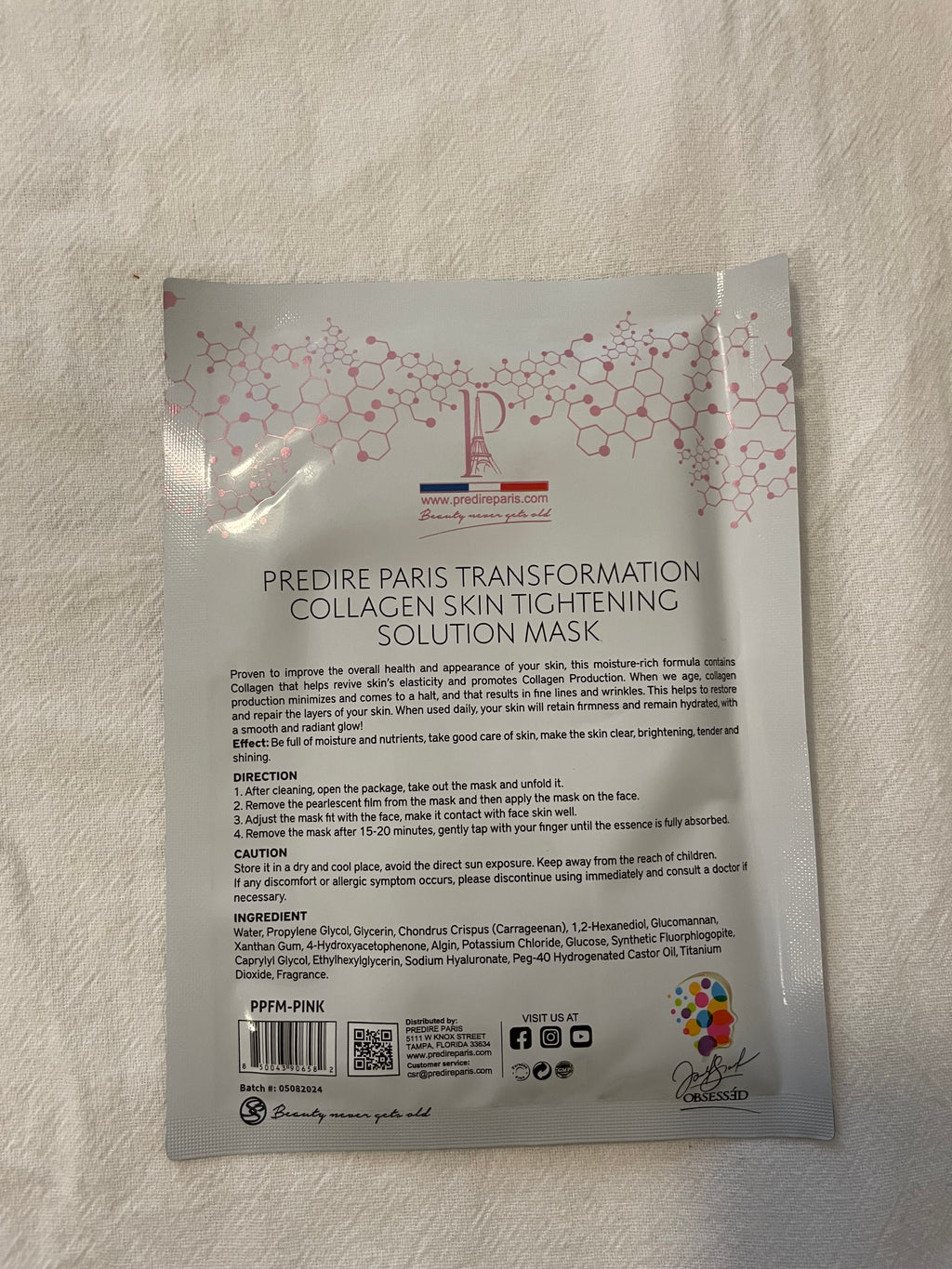 Predire Transformation Collagen Skin Tightening Solution Mask