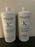 Keratase Bain Crème Anti-Pelliculaire Shampoo and Symbiose Fondant Aspaisant Essentiel Detangling Cellular Conditioner Bundle