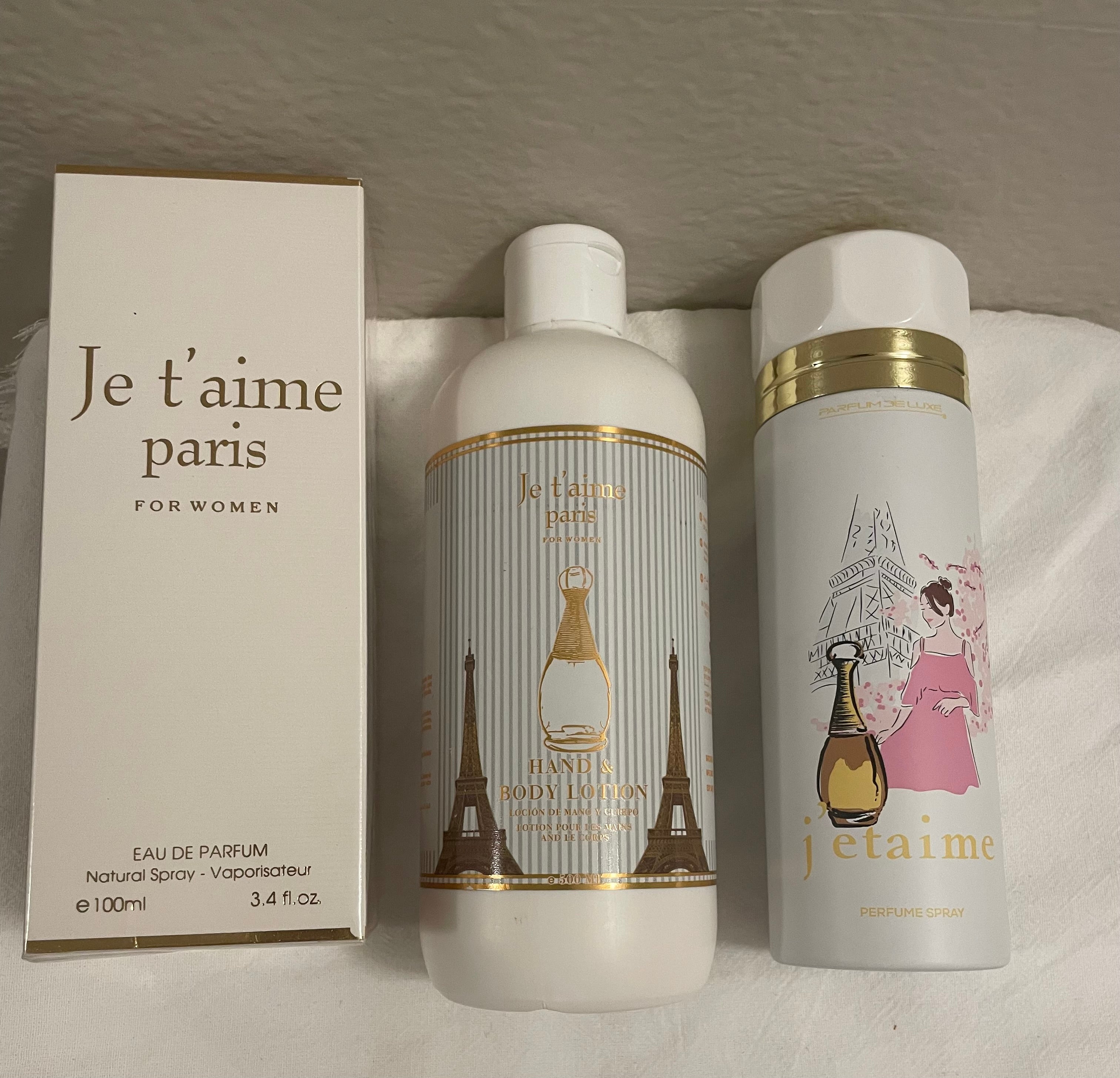 Je’taime Paris Bundle (Perfume, Lotion and Body Spray)